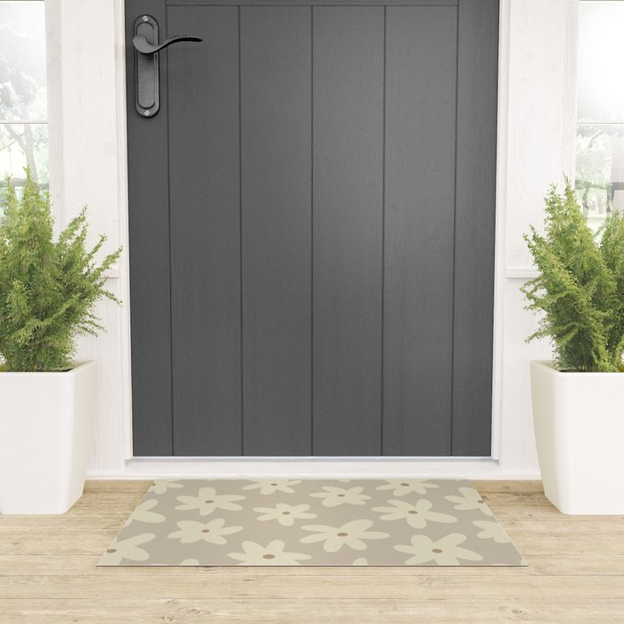 Pastel Daisies Welcome Mat Gallery Image 3