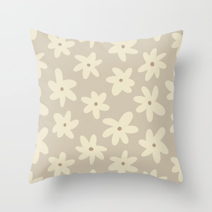 Pastel Daisies Throw Pillow Gallery Image 6