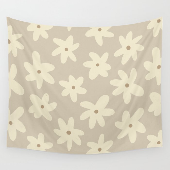 Pastel Daisies Wall Tapestry Gallery Image 1