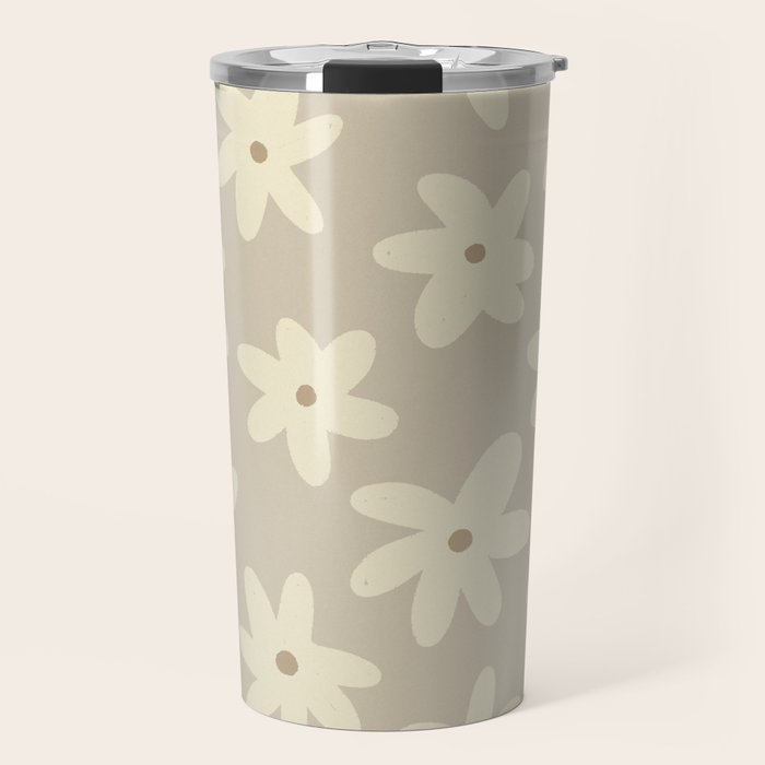 Pastel Daisies Travel Mug Gallery Image 1