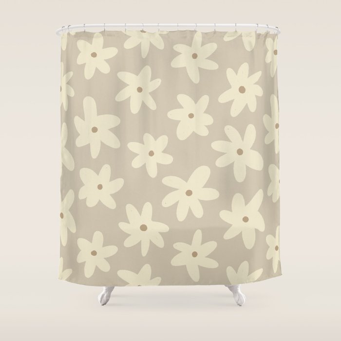 Pastel Daisies Shower Curtain Gallery Image 1