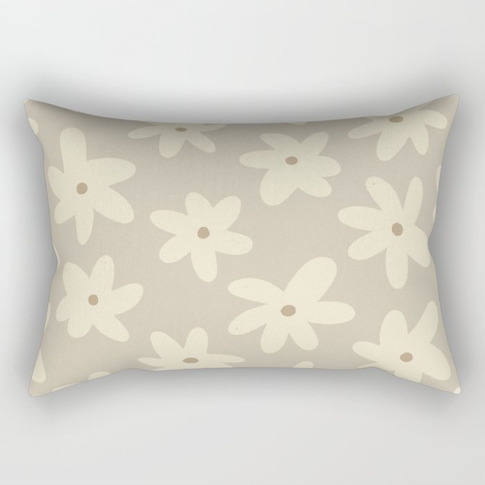 Pastel Daisies Rectangular Pillow Gallery Image 1