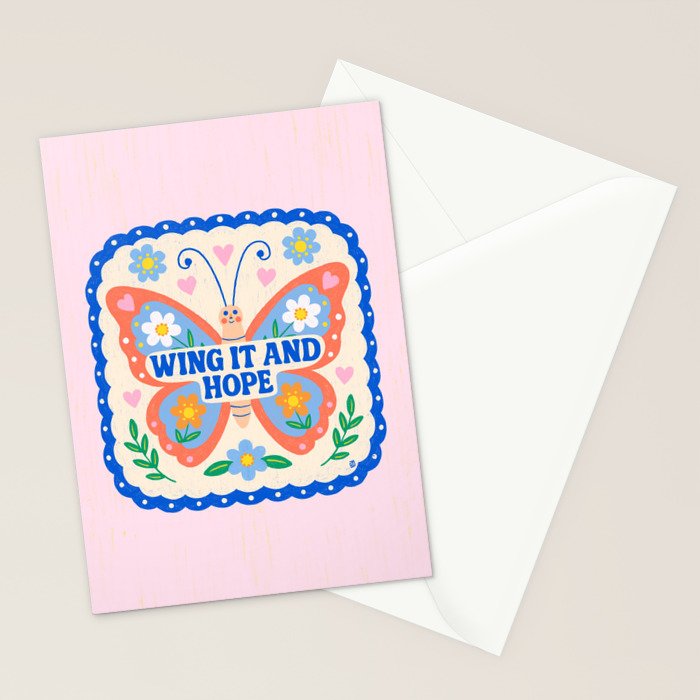 Wing It and Hope Stationery Card Gallery Image 2