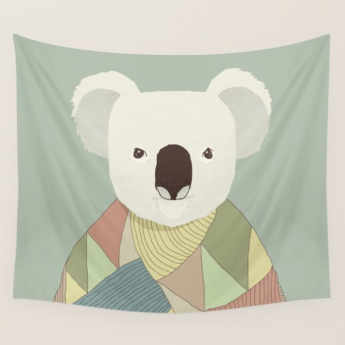 Whimsical Koala II Wall Tapestry Gallery Image 4