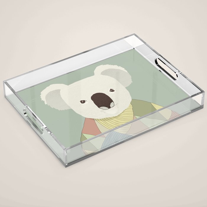 Whimsical Koala II Acrylic Tray Gallery Image 1