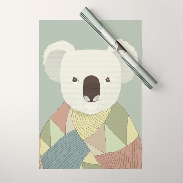 Whimsical Koala II Wrapping Paper Gallery Image 1