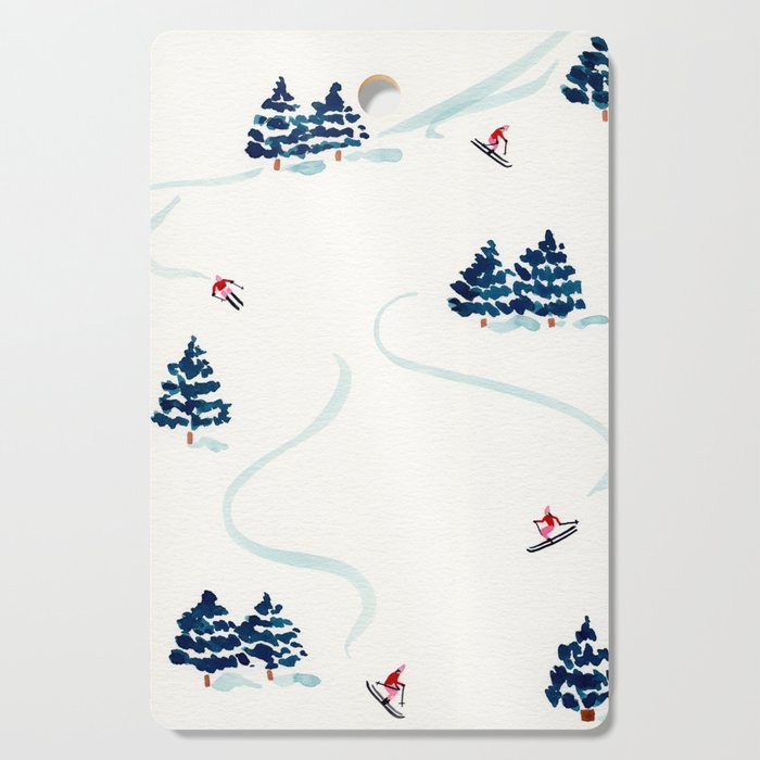 Little Skiers Cutting Board Gallery Image 1