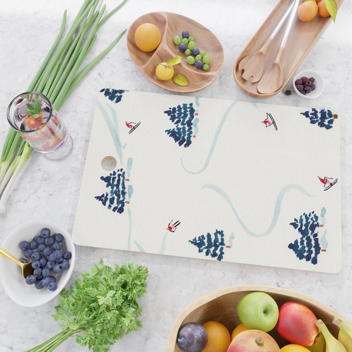 Little Skiers Cutting Board Gallery Image 2