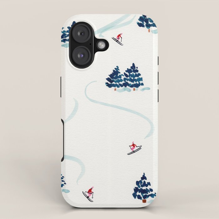 Little Skiers iPhone Case Gallery Image 1