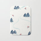 Little Skiers Bath Mat Gallery Image 1