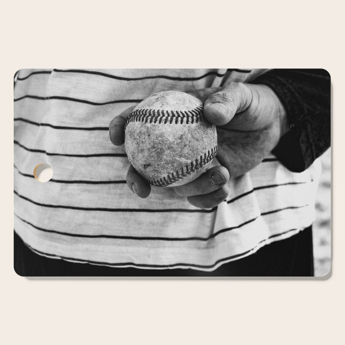 Grip on Vintage Baseball Cutting Board Gallery Image 1