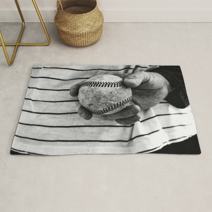 Grip on Vintage Baseball Rug Gallery Image 1