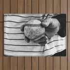 Grip on Vintage Baseball Outdoor Rug Gallery Image 1