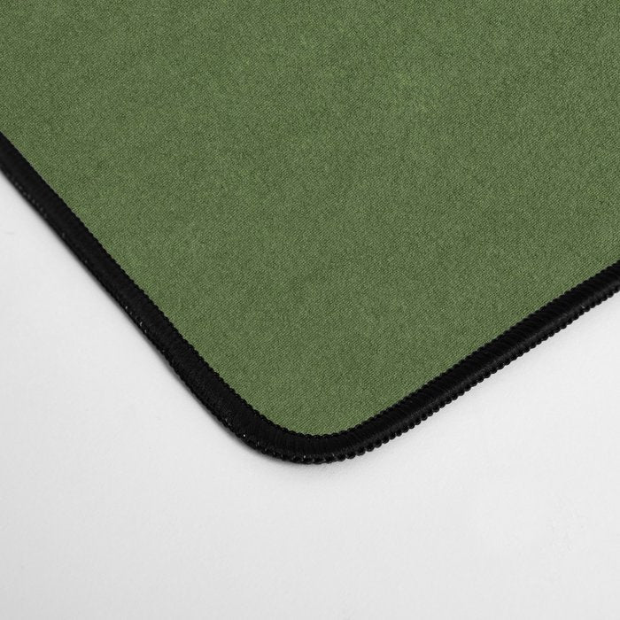 Olive Green Leaves: Mid Century Edition Desk Mat Gallery Image 4