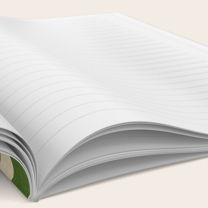 Olive Green Leaves: Mid Century Edition Notebook Gallery Image 2