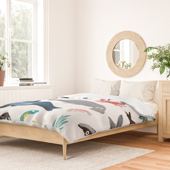Sea Change: Ocean Animals Duvet Cover Gallery Image 2