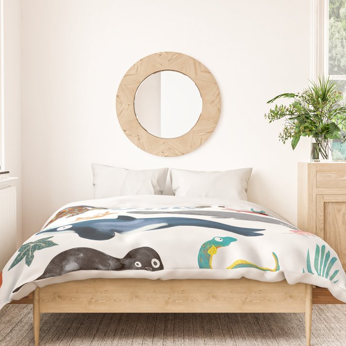 Sea Change: Ocean Animals Duvet Cover Gallery Image 3