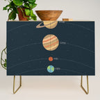 Solar system illustration Credenza Gallery Image 1