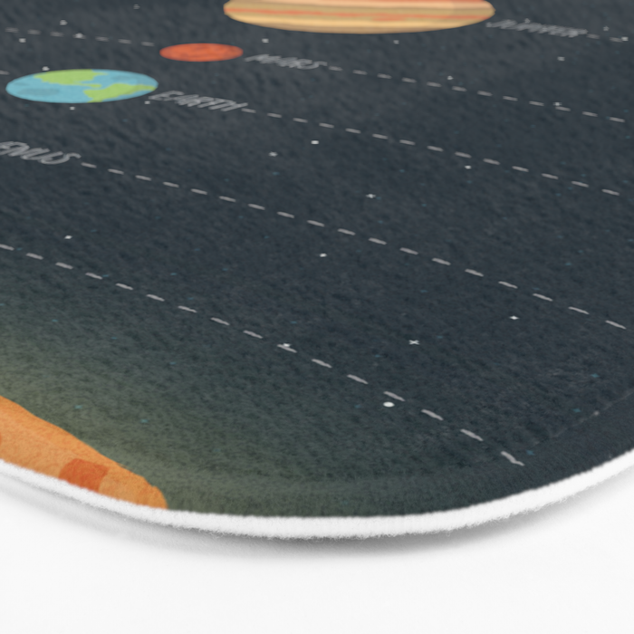 Solar system illustration Bath Mat Gallery Image 3