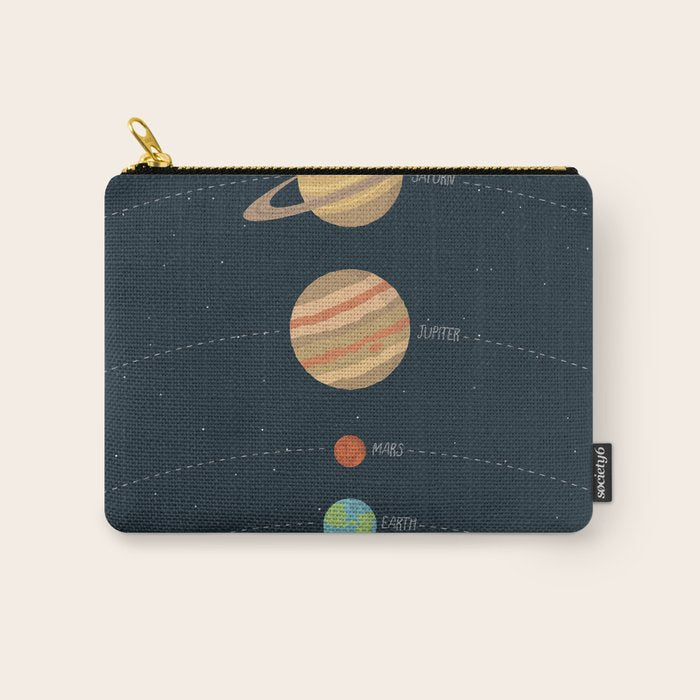 Solar system illustration Carry All Pouch Gallery Image 1
