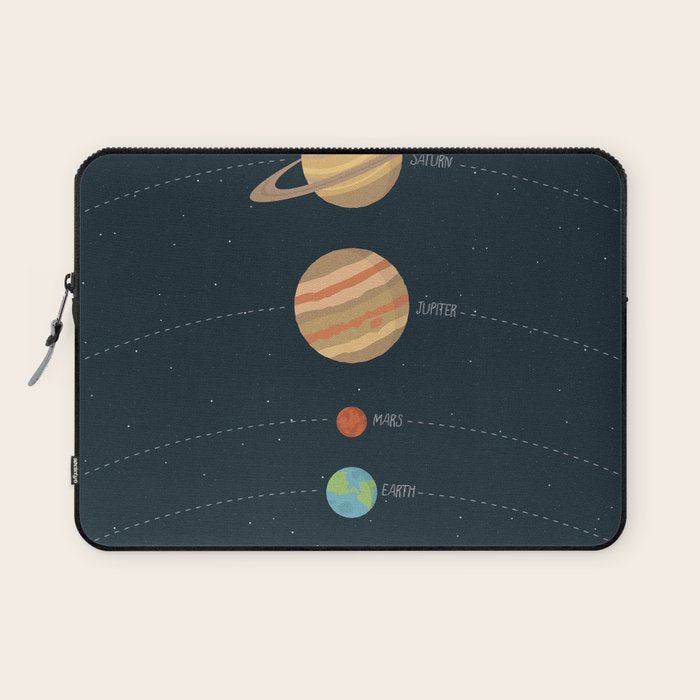 Solar system illustration Laptop Sleeve Gallery Image 1