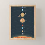 Solar system illustration Mini Art Print Gallery Image 1