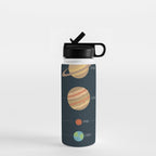 Solar system illustration Water Bottle Gallery Image 1