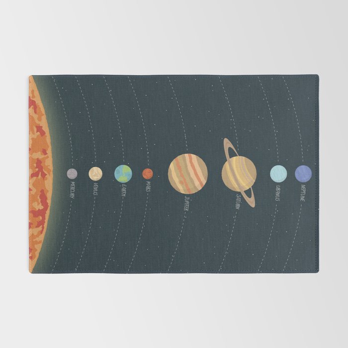 Solar system illustration Rug Gallery Image 2