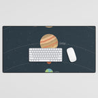 Solar system illustration Desk Mat Gallery Image 1