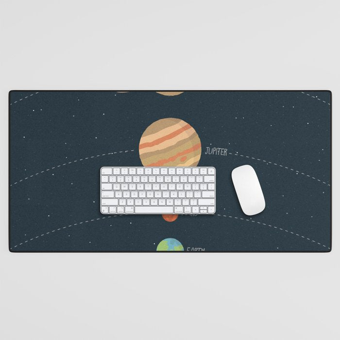 Solar system illustration Desk Mat Gallery Image 1