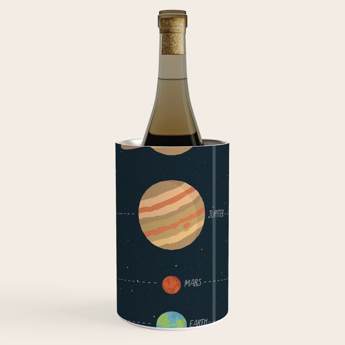 Solar system illustration Wine Chiller Gallery Image 1