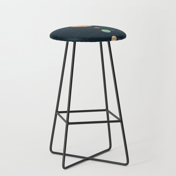 Solar system illustration Stool Gallery Image 1