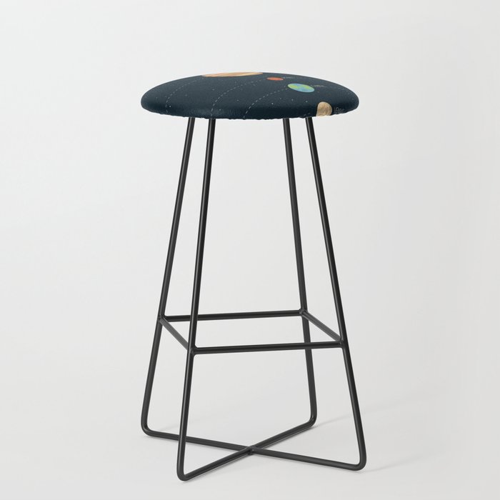 Solar system illustration Stool Gallery Image 1