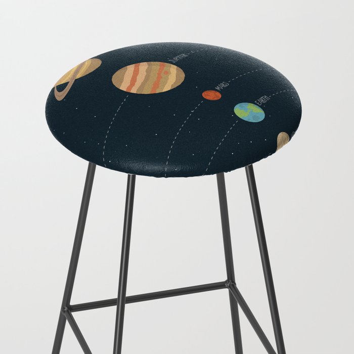 Solar system illustration Stool Gallery Image 2