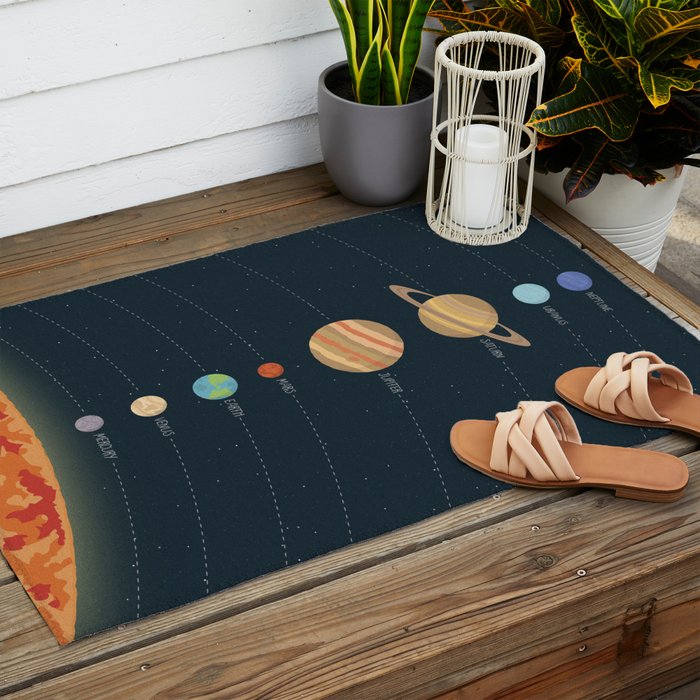 Solar system illustration Outdoor Rug Gallery Image 2