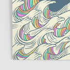 Meowtain cat 5 rainbow wave catzilla  Poster Gallery Image 3