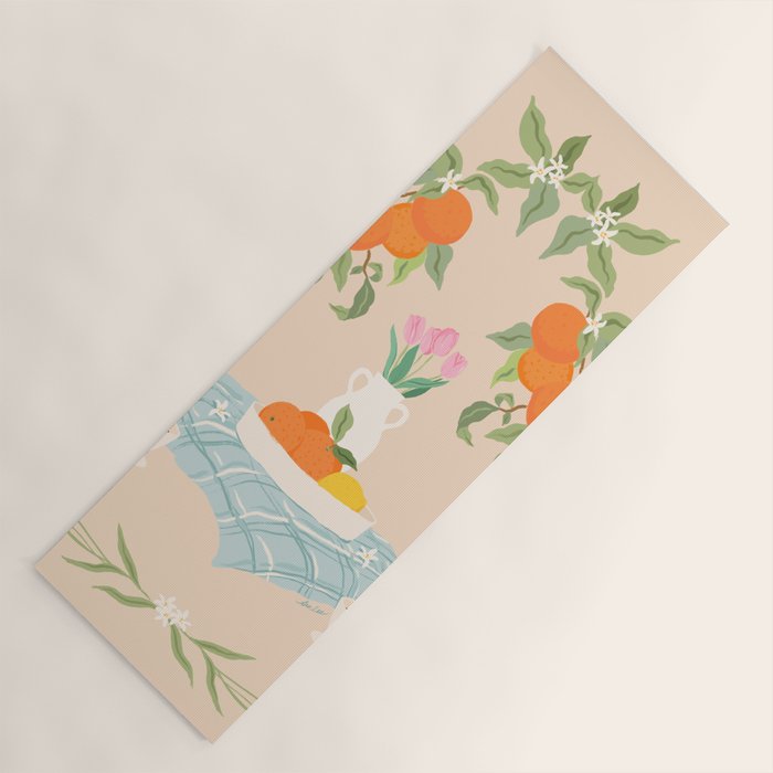 Breakfast and Flowers  Yoga Mat Gallery Image 1
