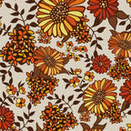 Retro 70s boho hippie orange flower power Coffee Mug Gallery Image 2