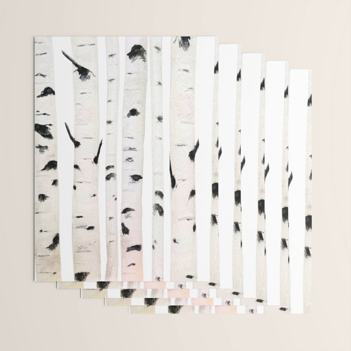 birch horizontal Wrapping Paper Gallery Image 3