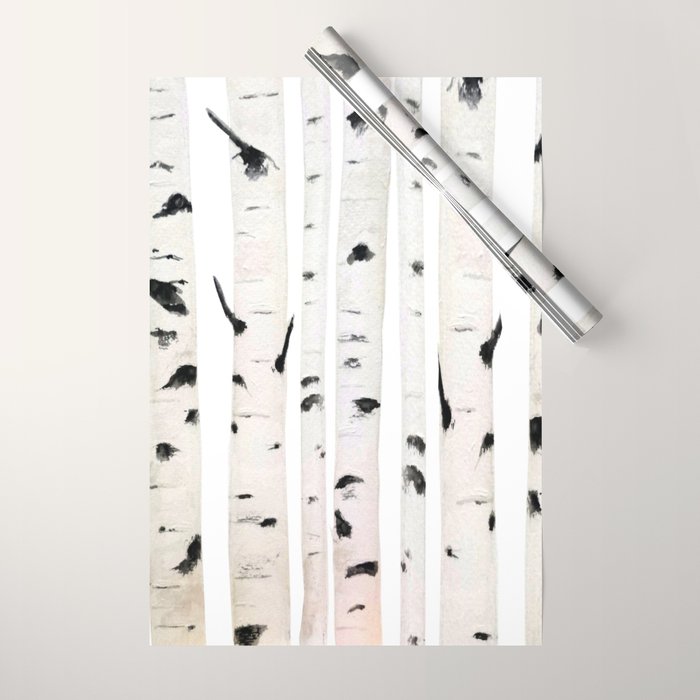 birch horizontal Wrapping Paper Gallery Image 1