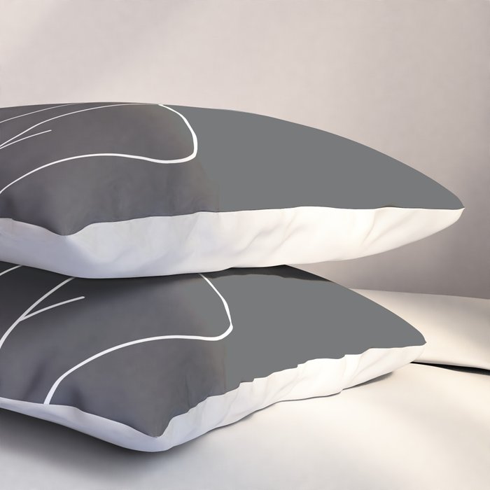 Minimal Line Art of a Woman Pillow Sham Gallery Image 3