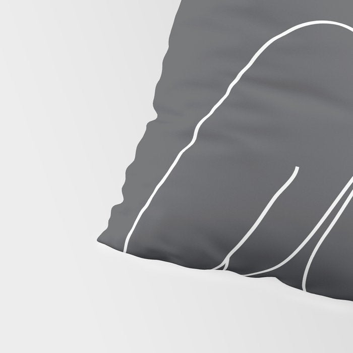 Minimal Line Art of a Woman Pillow Sham Gallery Image 4