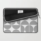 Mid Century Modern Geometric 04 Grey Laptop Sleeve Gallery Image 2