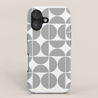 Mid Century Modern Geometric 04 Grey iPhone Case Gallery Image 1