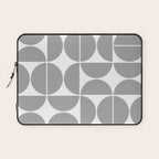 Mid Century Modern Geometric 04 Grey Laptop Sleeve Gallery Image 1
