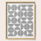 Mid Century Modern Geometric 04 Grey Serving Tray Gallery Image 1