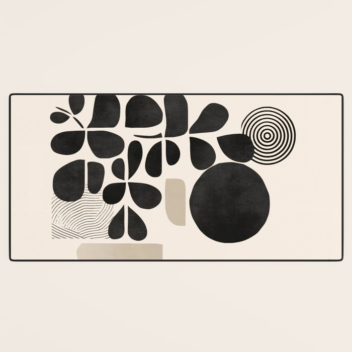 Modern Botanicals - Abstract Minimalist Shapes Desk Mat Gallery Image 3
