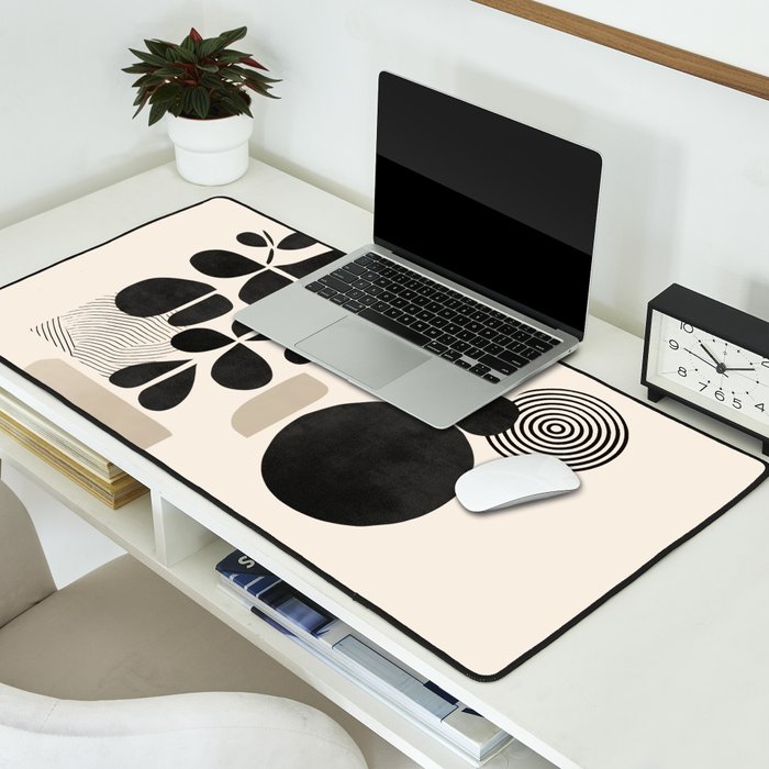 Modern Botanicals - Abstract Minimalist Shapes Desk Mat Gallery Image 2