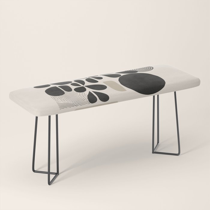 Modern Botanicals - Abstract Minimalist Shapes Bench Gallery Image 1