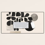 Modern Botanicals - Abstract Minimalist Shapes Desk Mat Gallery Image 1